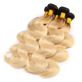 10A Grade 100% Peruvian Ombre Human Hair Extensions 1B / 613 Blonde Color