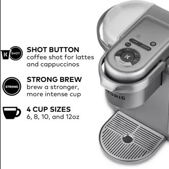 K-Café®特別なFeothyのサーブのコーヒーLatteは十分に人間の毛髪のかつらをひもで締める