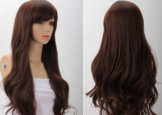 バージン99jの巻き毛の実質の人間の毛髪は十分にWigs100%のブラジルの毛のかつらをひもで締める